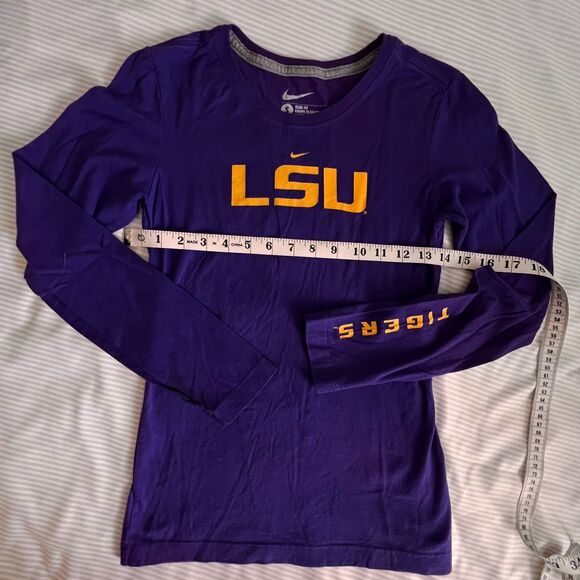 Womens Nike LSU Tigers on sleeve Fitted Tee - small - Picture 1 of 3